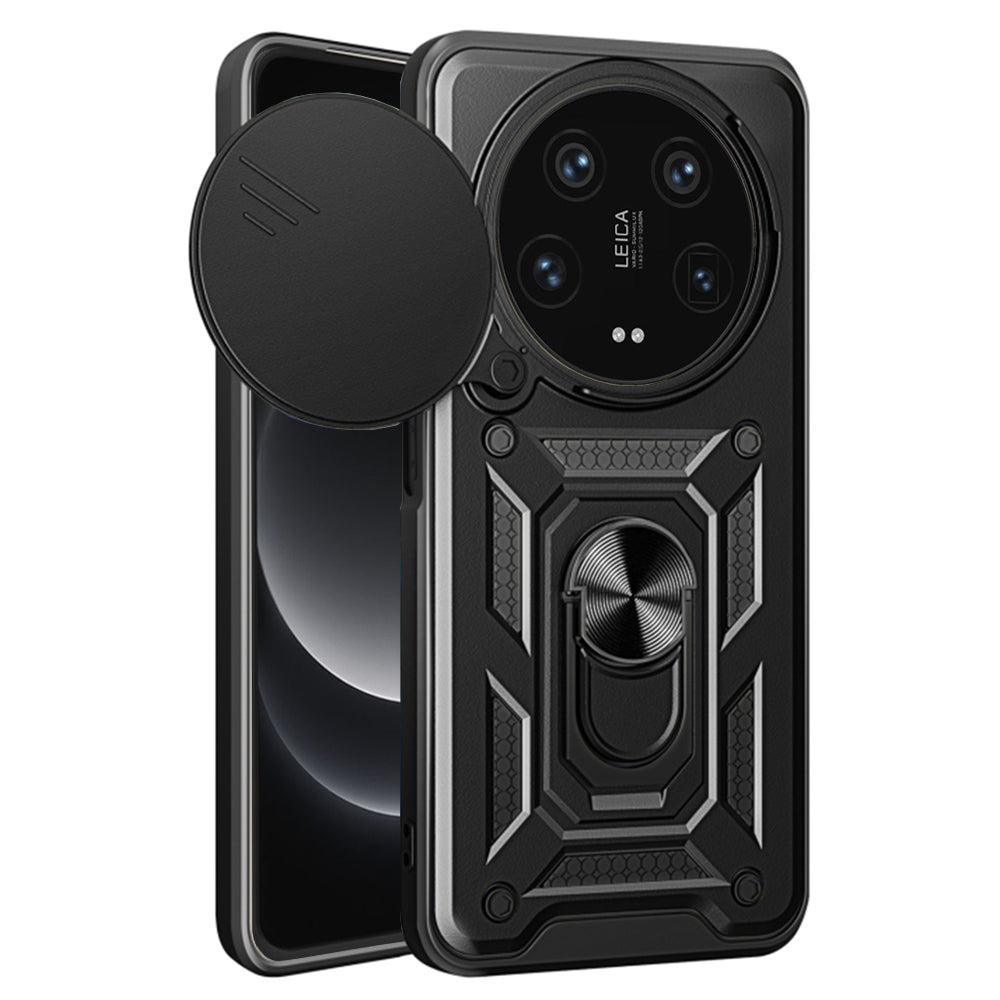 Funda para Xiaomi 14 Ultra, Techsuit, CamShield, Negra