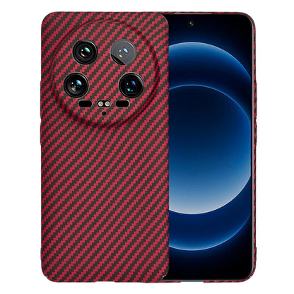 Funda para Xiaomi 14 Ultra, Techsuit, Carbonite FiberShell, Roja