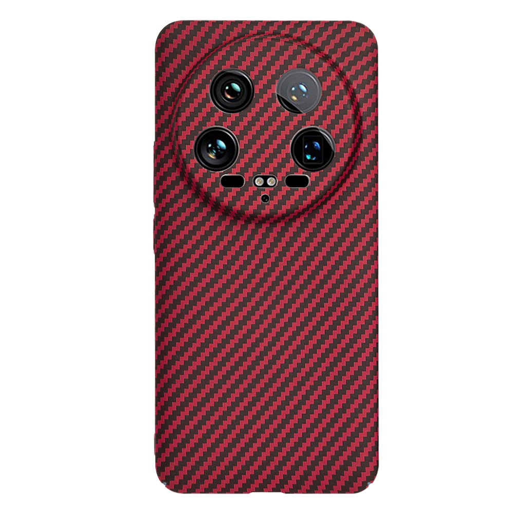 Funda para Xiaomi 14 Ultra, Techsuit, Carbonite FiberShell, Roja