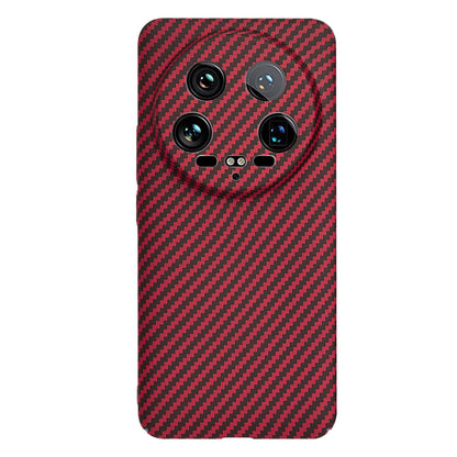 Funda para Xiaomi 14 Ultra, Techsuit, Carbonite FiberShell, Roja