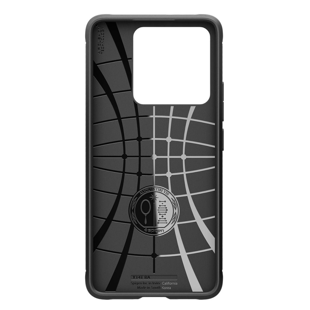 Funda para Xiaomi 14T Pro, Spigen, Rugged Armour, Negro ACS08858 