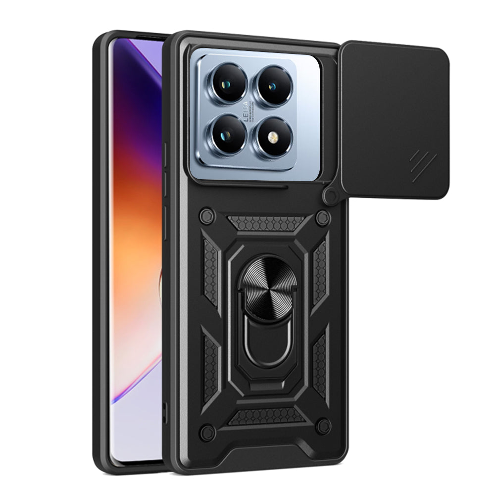 Funda para Xiaomi 14T Pro, Techsuit, CamShield, Negra