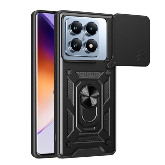 Funda para Xiaomi 14T Pro, Techsuit, CamShield, Negra