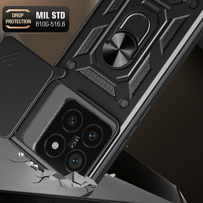 Funda para Xiaomi 14T Pro, Techsuit, CamShield, Negra