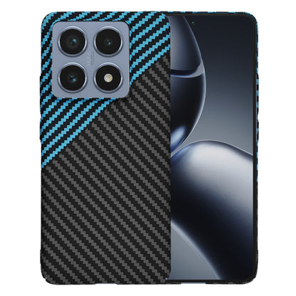 Funda para Xiaomi 14T Pro, Techsuit, Carbonite FiberShell, Negra Bleu