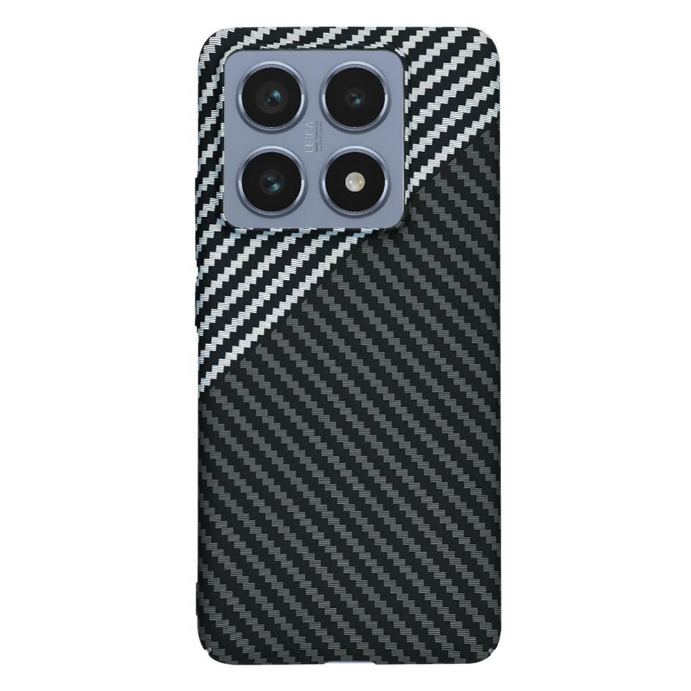 Funda para Xiaomi 14T Pro, Techsuit, Carbonite FiberShell, Negra Gris