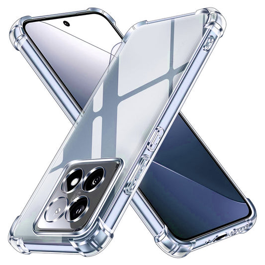Funda para Xiaomi 14T Pro, Techsuit, Transparente a prueba de golpes