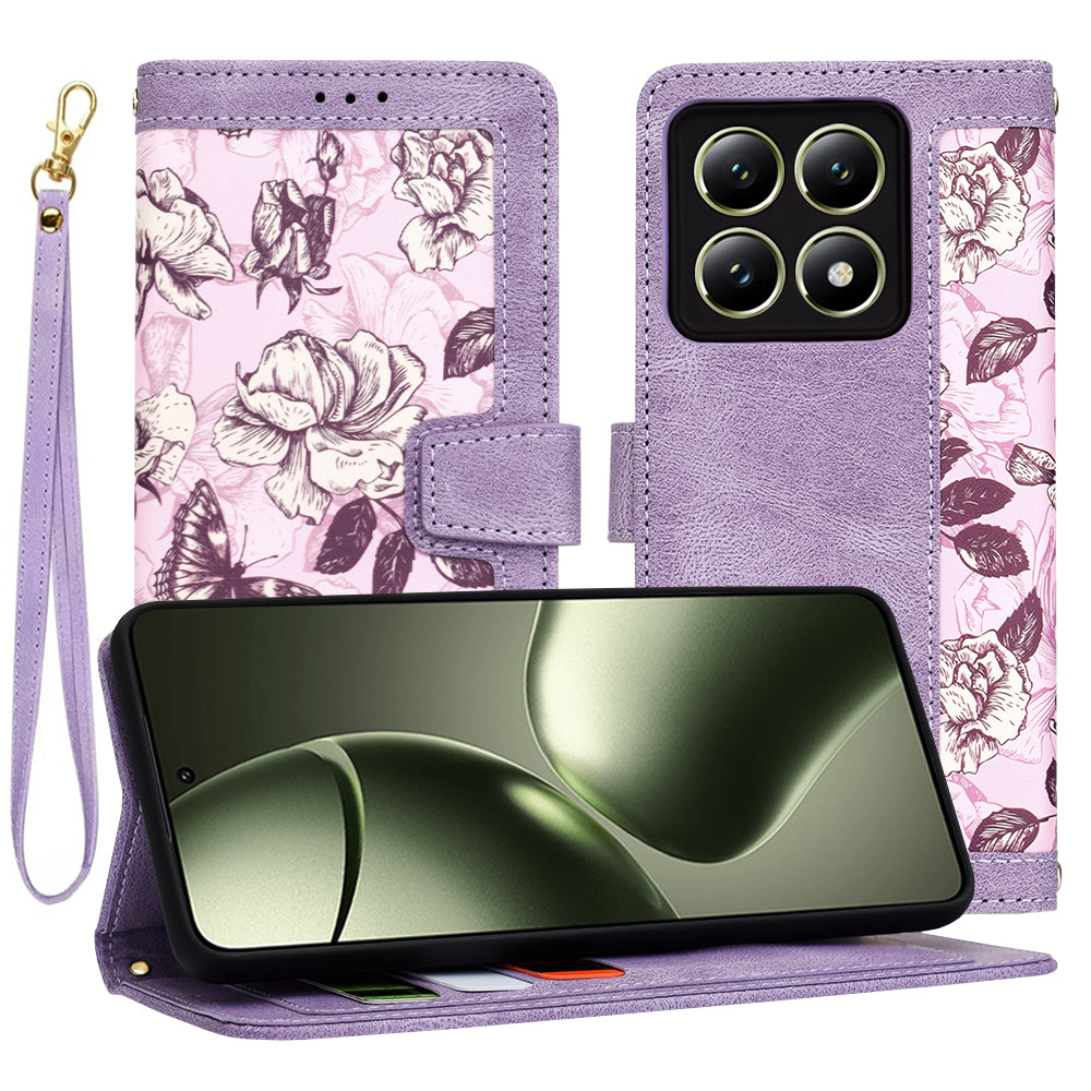 Funda para Xiaomi 14T, Techsuit, FlipCraft, Morado