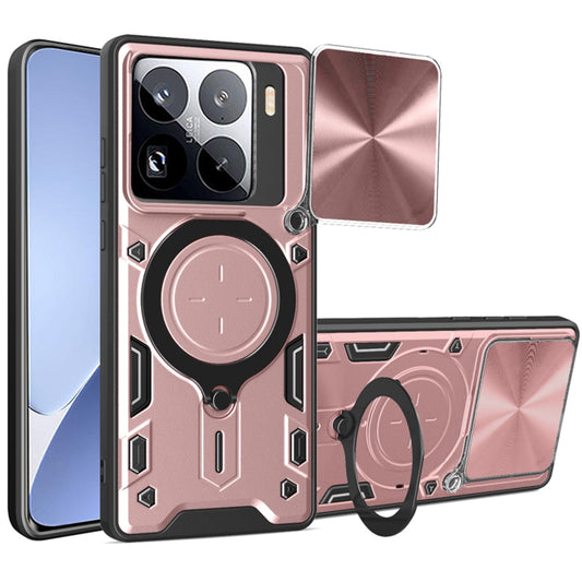 Funda para Xiaomi 15 Pro, Techsuit, CamGuard Pro, Rosa Dorado