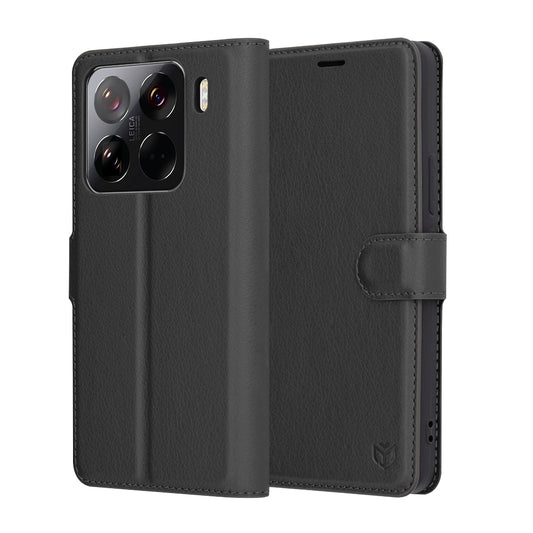 Funda para Xiaomi 15 Pro, Techsuit, Leather Folio, Negra