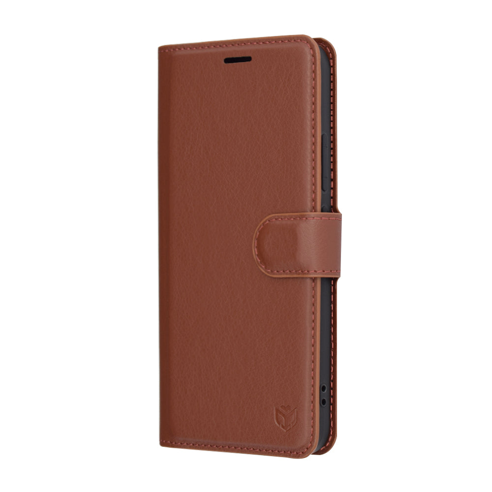 Funda para Xiaomi 15, Techsuit, Leather Folio, Marrón