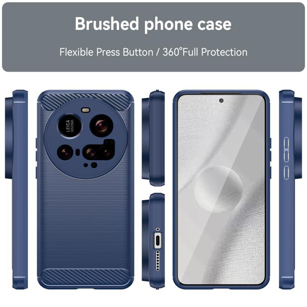 Funda para Xiaomi 15 Ultra, Techsuit, Carbono, Azul