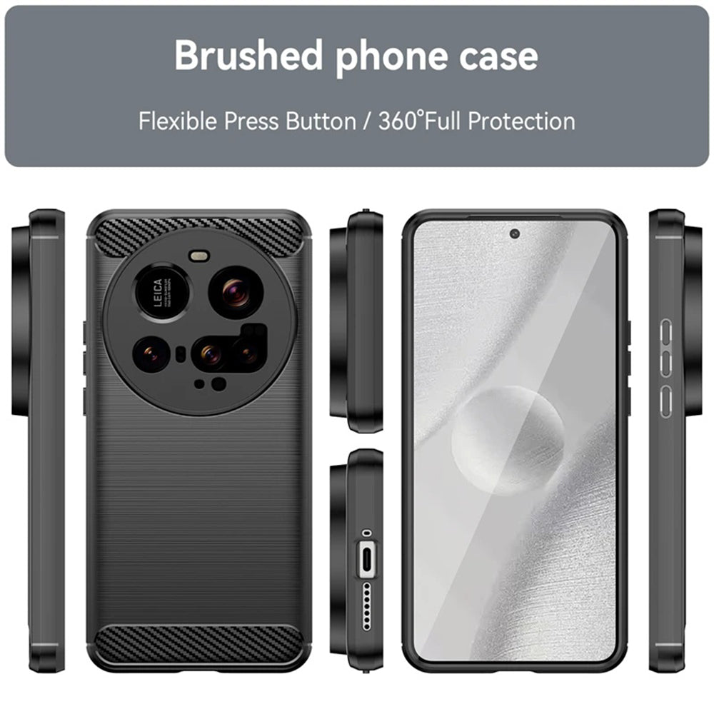 Funda para Xiaomi 15 Ultra, Techsuit, Carbono, Negra