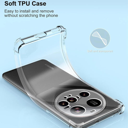 Case for Xiaomi 15 Ultra, Techsuit, Shockproof Clear, Transparent