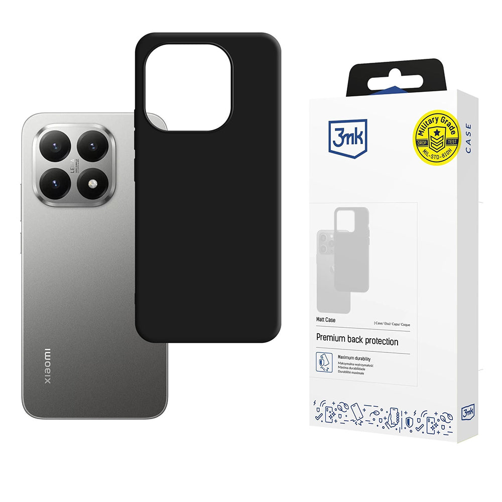 Funda para Xiaomi 15T, 3MK, Negra Mate