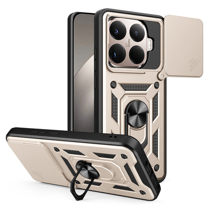 Funda para Xiaomi 15T Pro, Techsuit, CamShield, Dorada