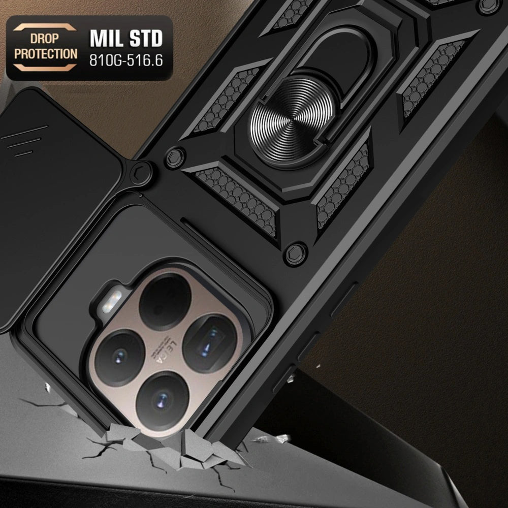 Funda para Xiaomi 15T Pro, Techsuit, CamShield, Dorada