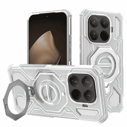 Funda para Xiaomi 15T Pro, Techsuit, Carbon Shield Pro, Blanca.