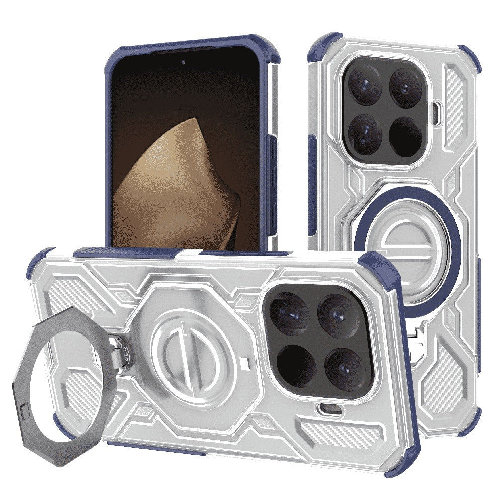 Funda para Xiaomi 15T Pro, Techsuit, Carbon Shield Pro, Azul.