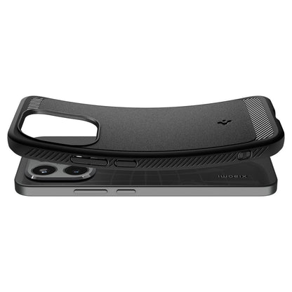 Funda para Xiaomi 15T, Spigen, Rugged Armor, Negra Mate