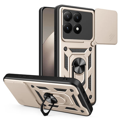 Funda para Xiaomi 15T, Techsuit, CamShield, Dorada