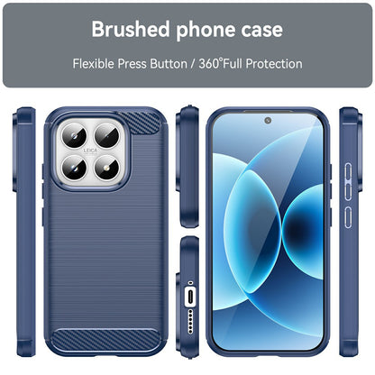 Funda para Xiaomi 17, Techsuit, Carbono, Azul