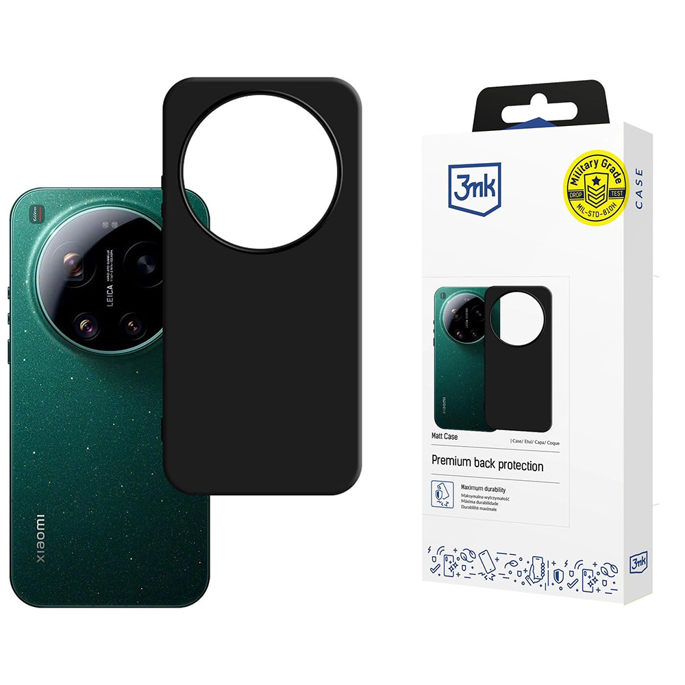 Funda para Xiaomi 17 Ultra, 3MK, Negra