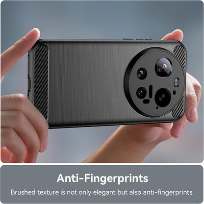 Case for Xiaomi 17 Ultra, Techsuit, Carbon, Blue