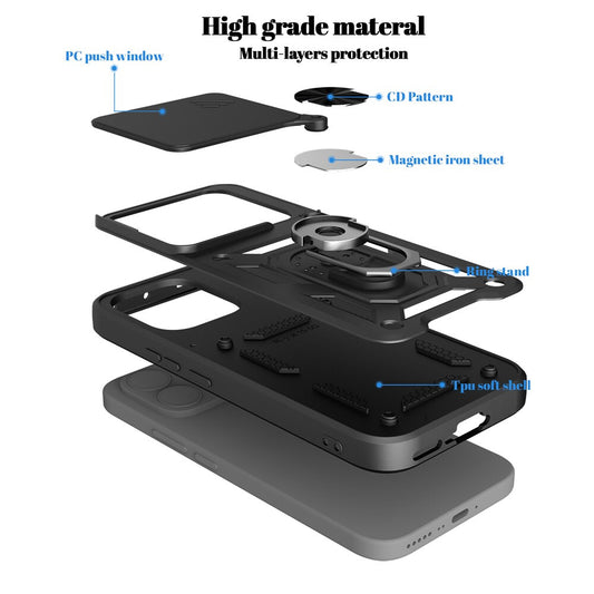 Funda para Xiaomi 17T, OEM, CamShield, Negra