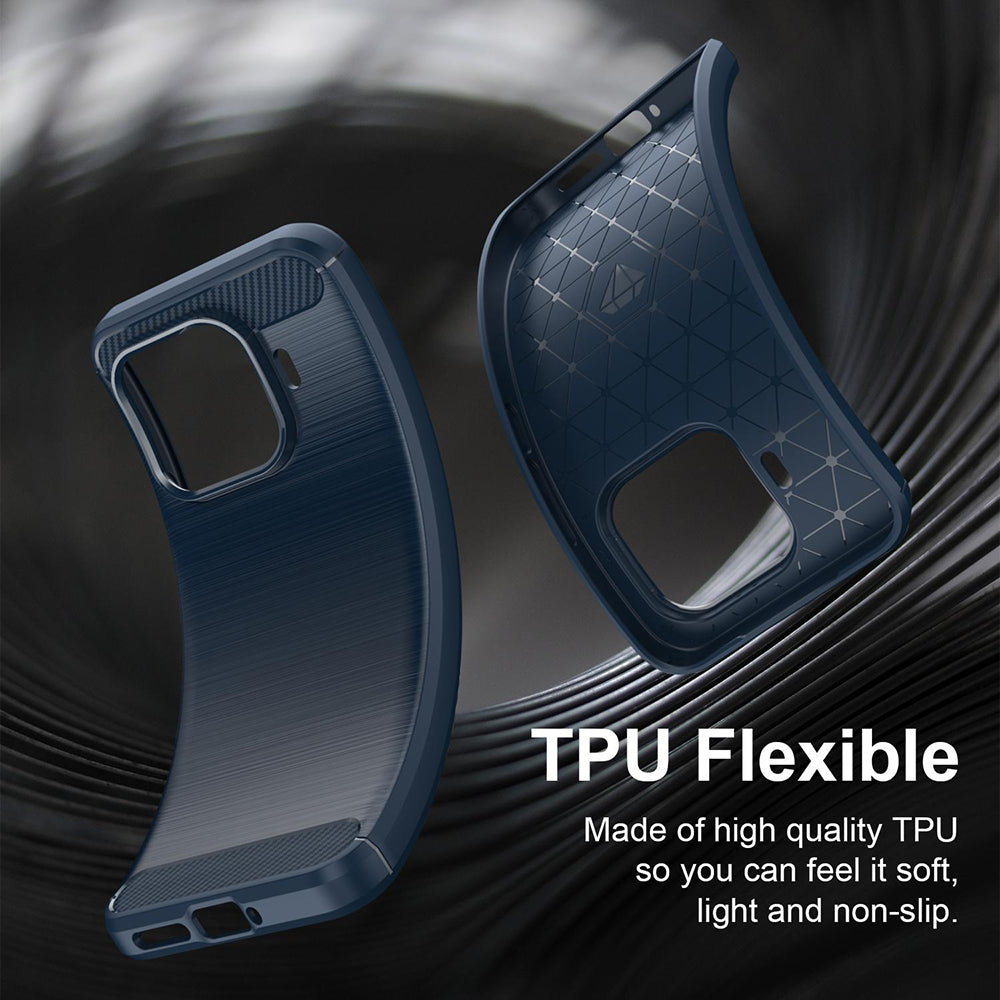 Funda para Xiaomi 17T Pro, Techsuit, Carbono, Azul