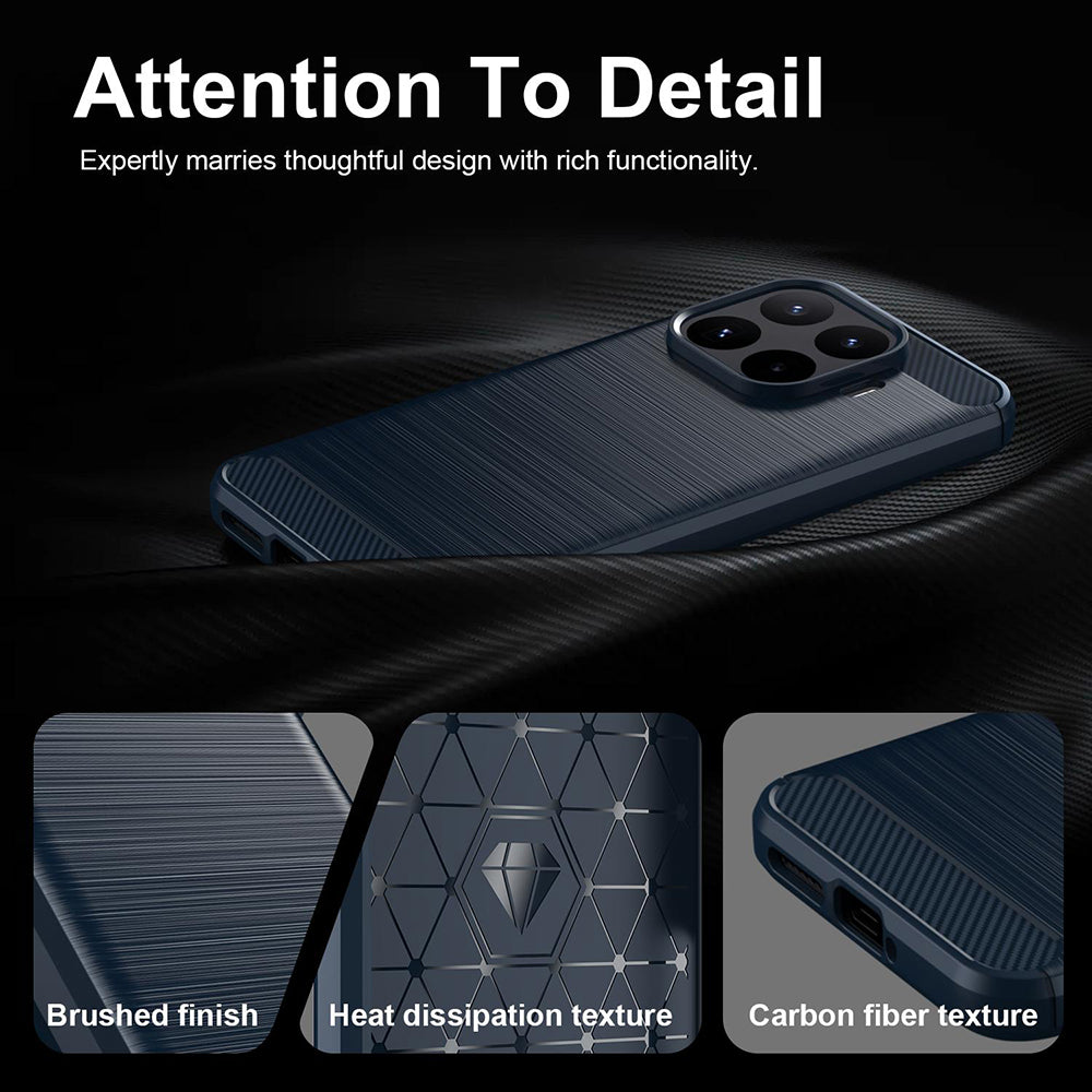 Funda para Xiaomi 17T Pro, Techsuit, Carbono, Azul