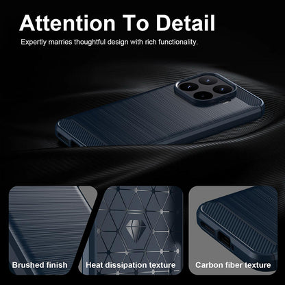 Funda para Xiaomi 17T Pro, Techsuit, Carbono, Azul