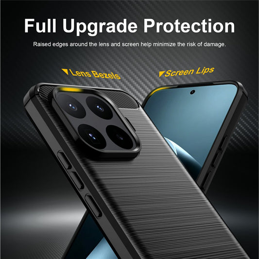 Funda para Xiaomi 17T Pro, Techsuit, Carbono, Negra