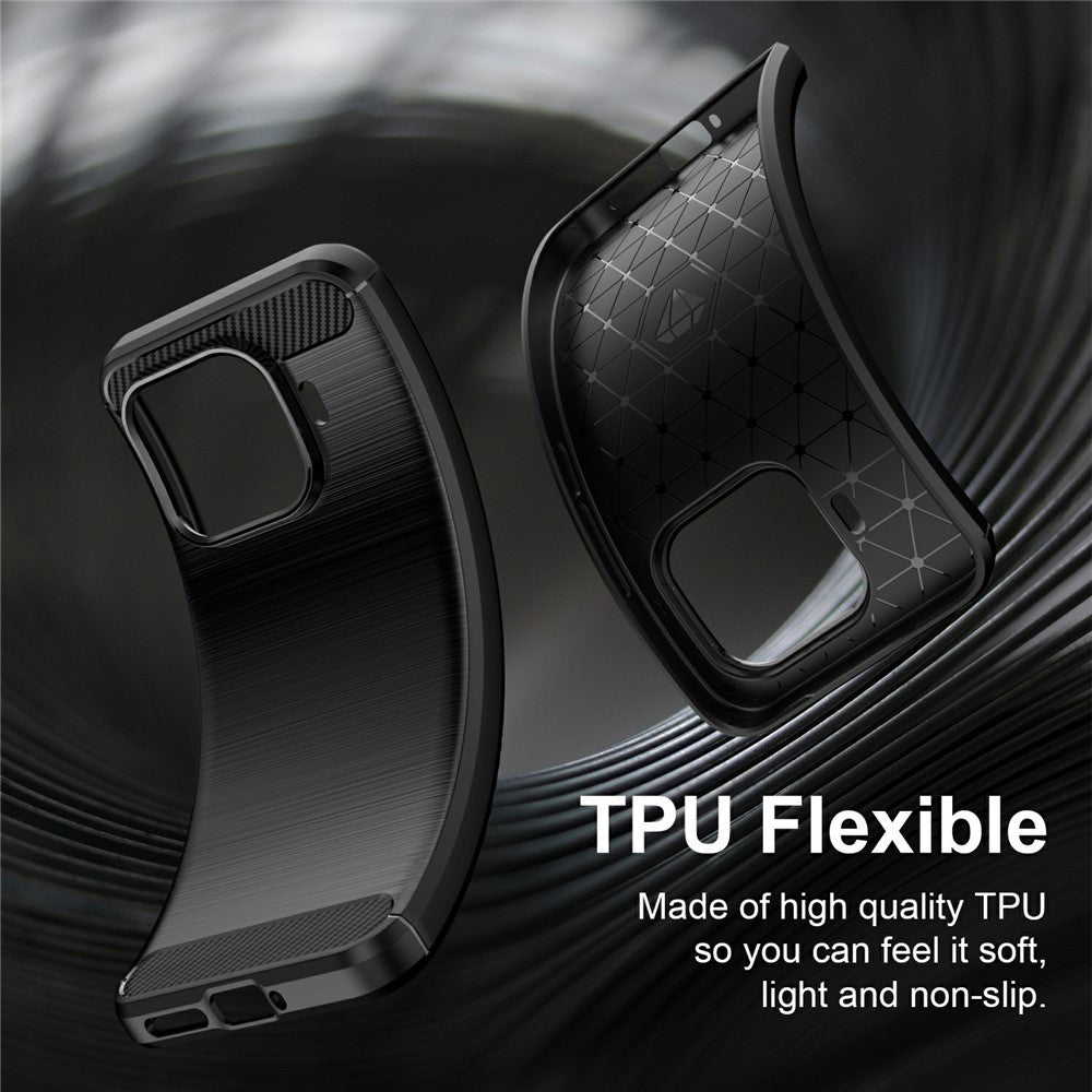 Funda para Xiaomi 17T Pro, Techsuit, Carbono, Negra