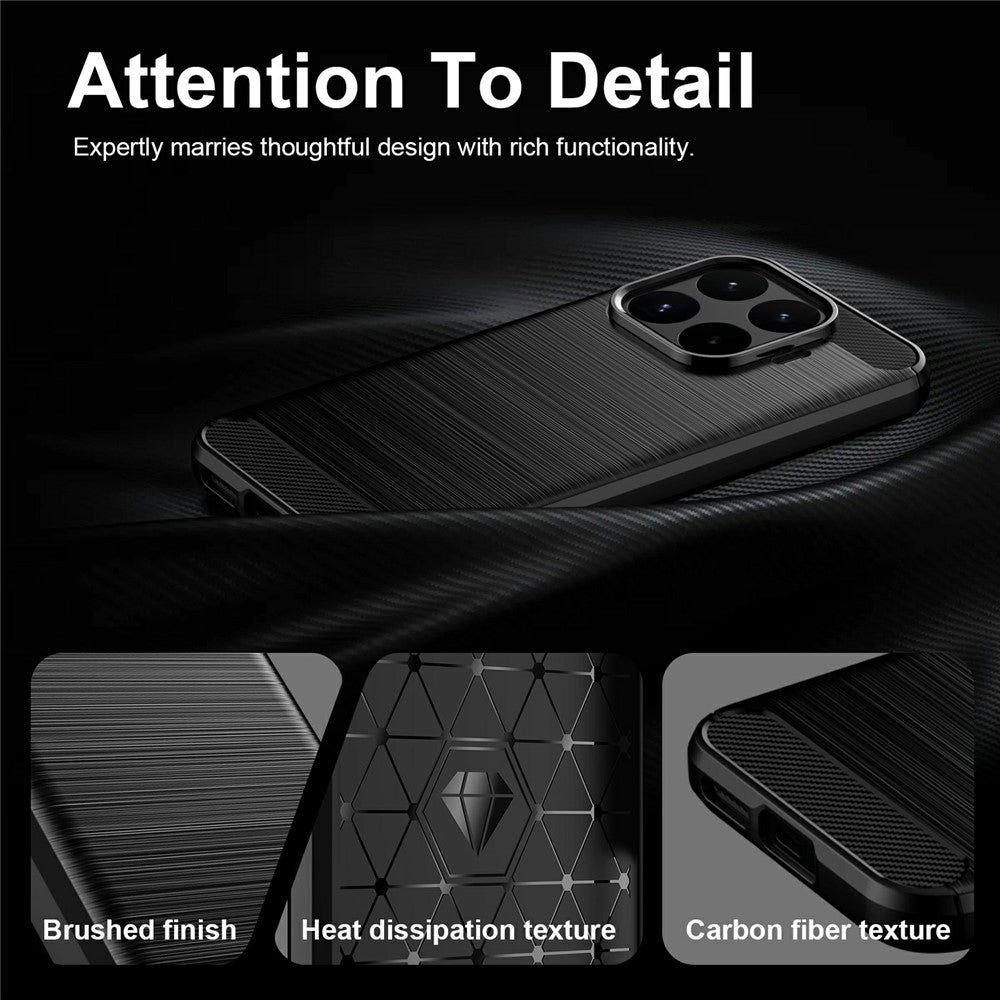 Funda para Xiaomi 17T, Techsuit, Carbono, Negra