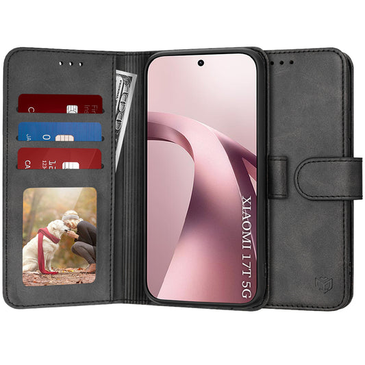 Funda para Xiaomi 17T, Techsuit, Diary Book, Negra