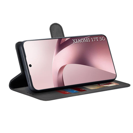 Funda para Xiaomi 17T, Techsuit, Diary Book, Negra