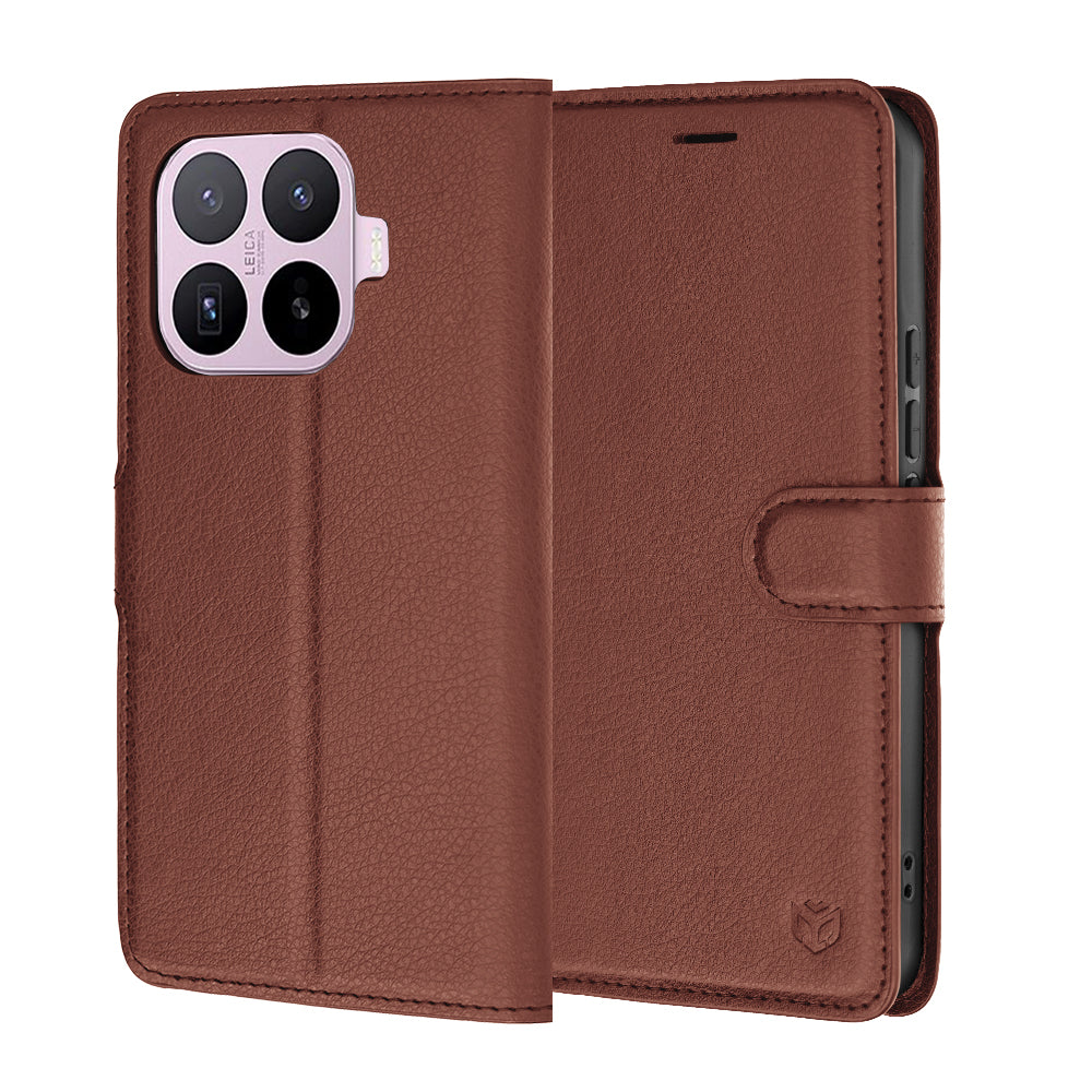 Funda para Xiaomi 17T, Techsuit, Leather Folio, Marrón