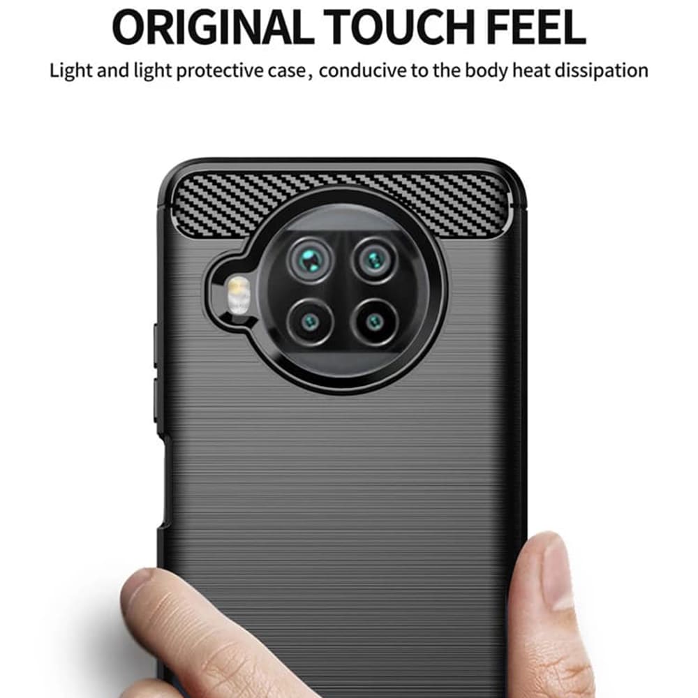 Funda para Xiaomi Mi 10T Lite 5G, Techsuit, Carbono, Negra