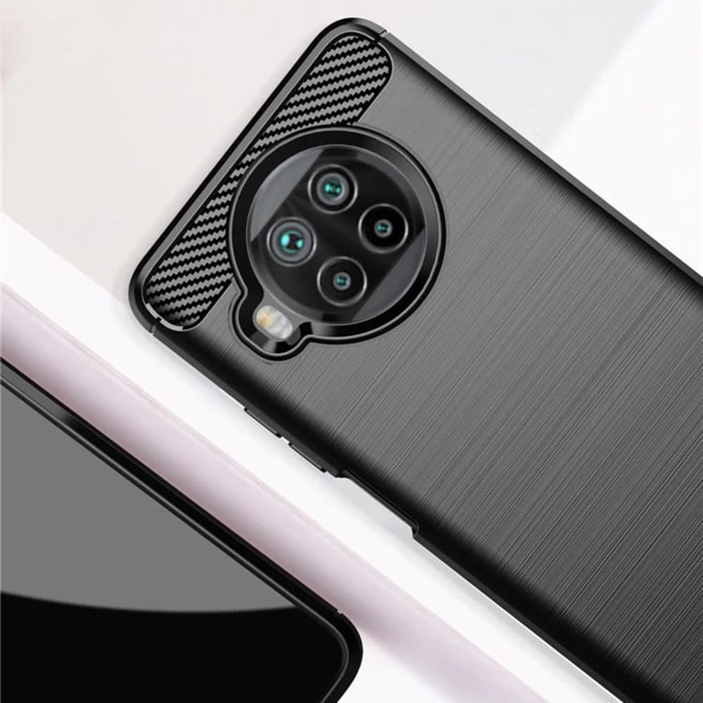 Funda para Xiaomi Mi 10T Lite 5G, Techsuit, Carbono, Negra