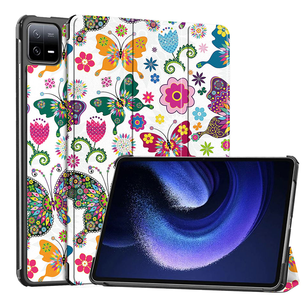Funda para Xiaomi Pad 6 / 6 Pro, Techsuit, FoldPro Butterfly, Multicolor