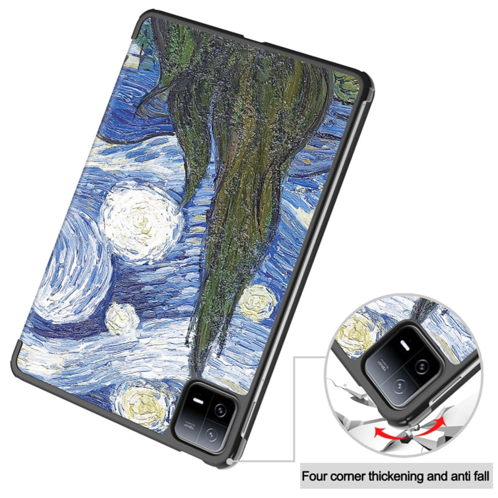 Funda para Xiaomi Pad 6 / 6 Pro, Techsuit, FoldPro Starry Night, Multicolor