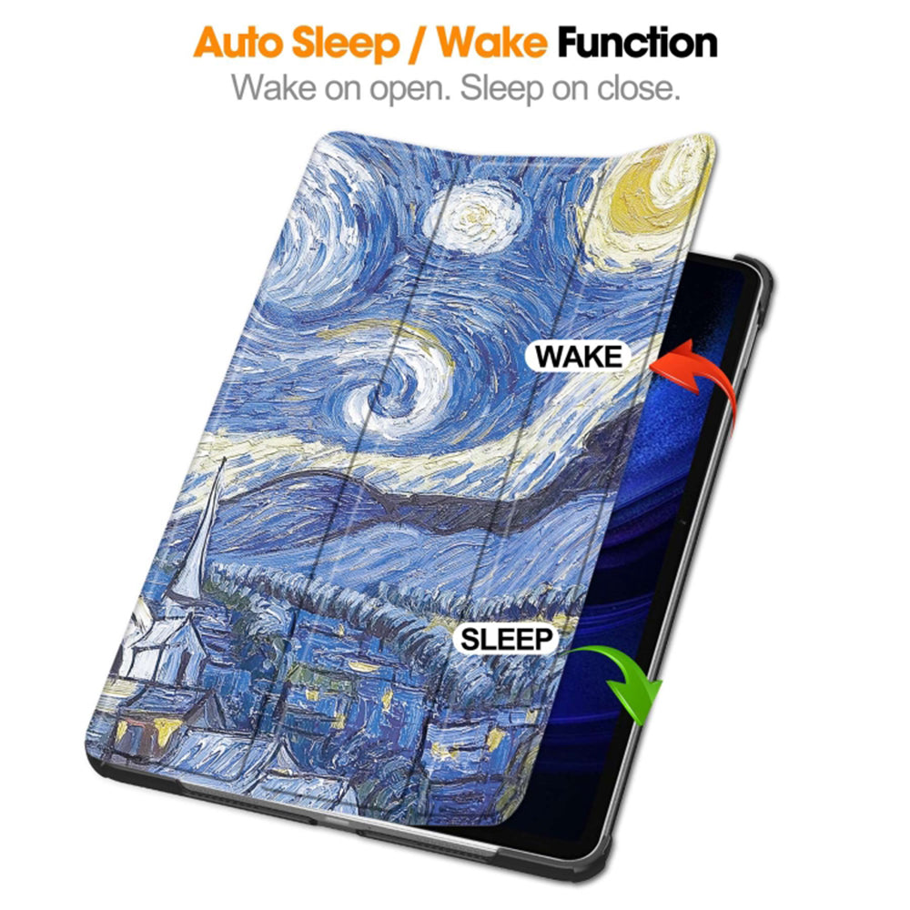 Funda para Xiaomi Pad 6 / 6 Pro, Techsuit, FoldPro Starry Night, Multicolor
