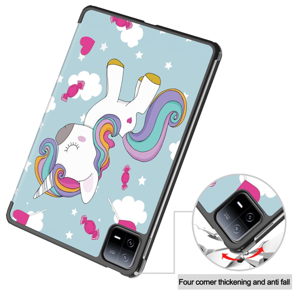 Funda para Xiaomi Pad 6 / 6 Pro, Techsuit, FoldPro Unicorn, Multicolor
