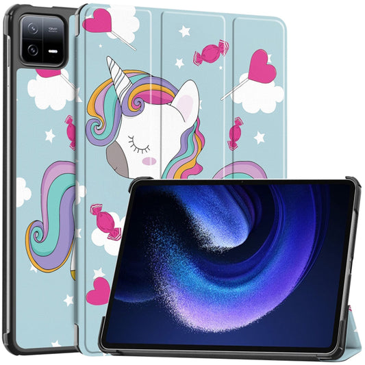 Funda para Xiaomi Pad 6 / 6 Pro, Techsuit, FoldPro Unicorn, Multicolor