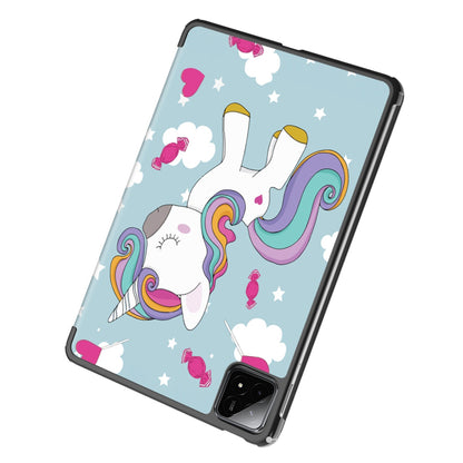 Funda para Xiaomi Pad 6S Pro 12.4, Techsuit, FoldPro Unicorn, Multicolor