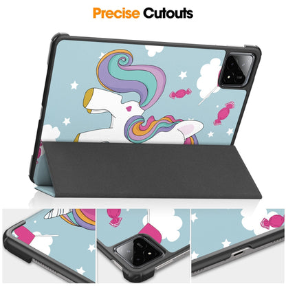 Funda para Xiaomi Pad 6S Pro 12.4, Techsuit, FoldPro Unicorn, Multicolor