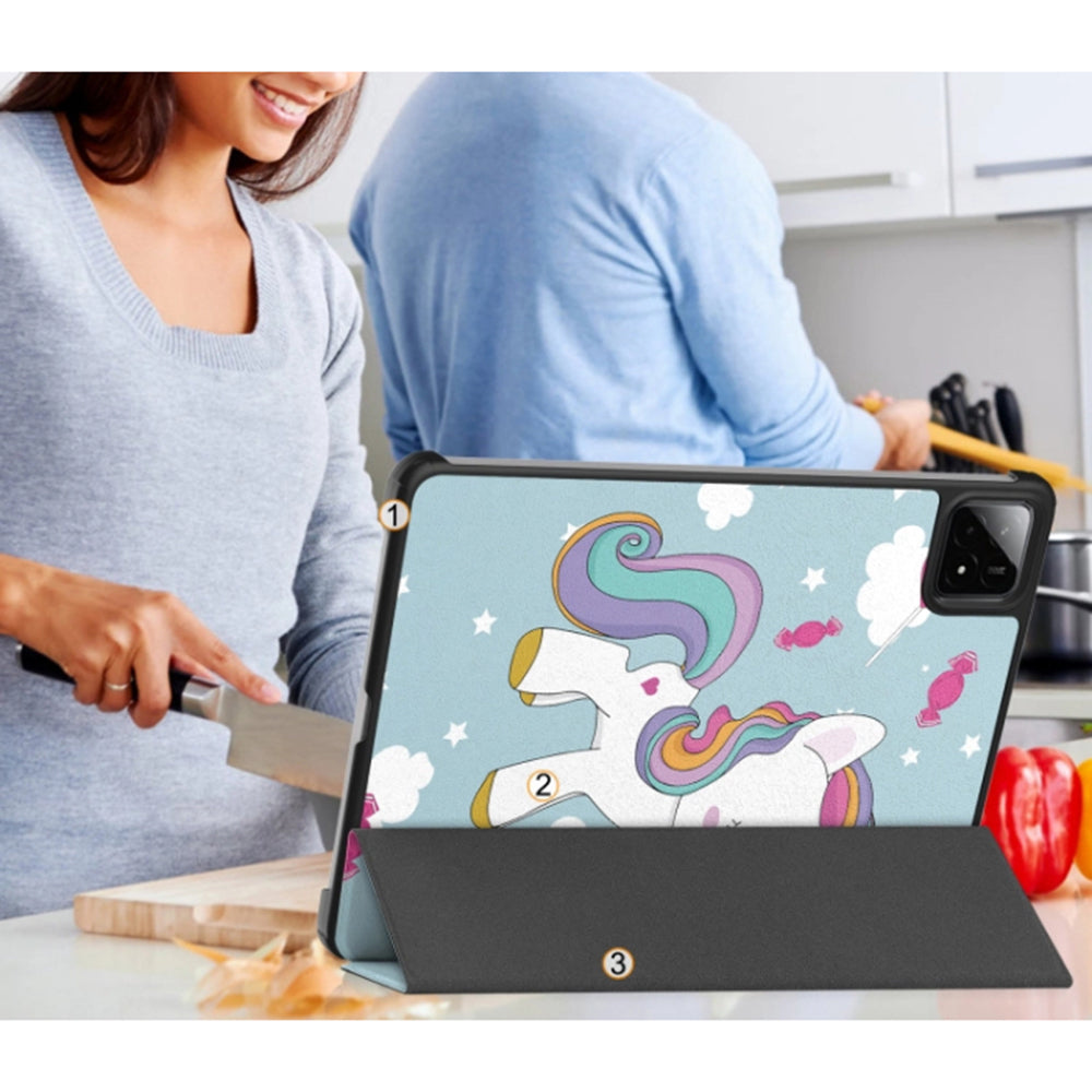 Funda para Xiaomi Pad 7 / 7 Pro, Techsuit, FoldPro Unicorn, Multicolor