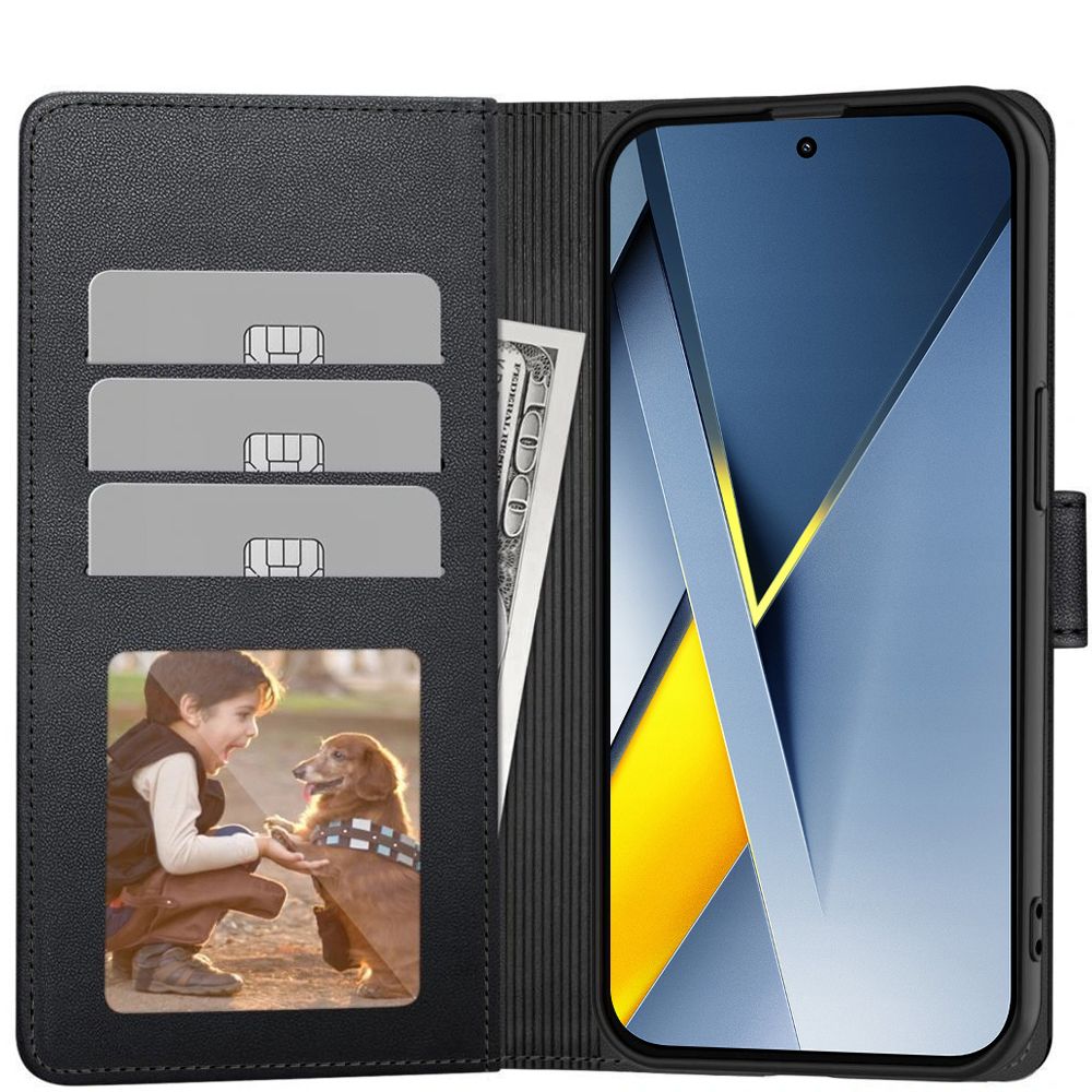 Funda para Xiaomi Poco F8 Ultra, Tech-Protect, Wallet, Negra
