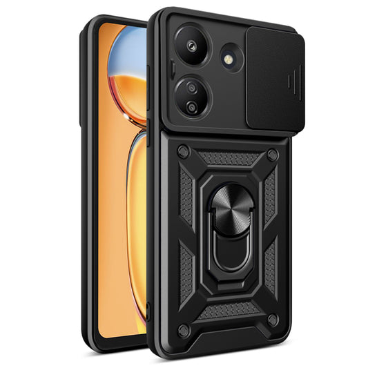 Funda para Xiaomi Poco C65 / Redmi 13C, Techsuit, CamShield, Negra